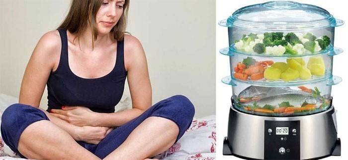 Glândula inflamada requer comida fumegante