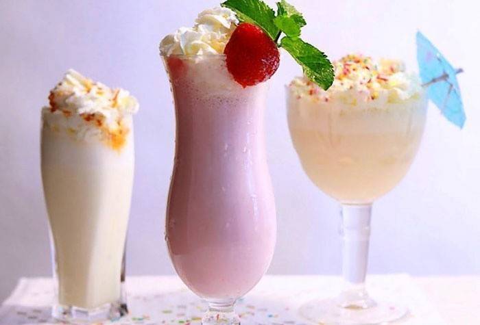 Receta de bebida de fresa y crema