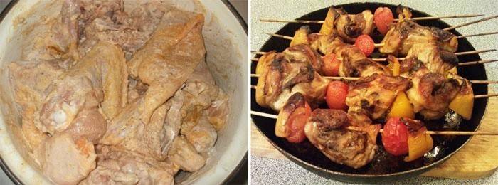Uma maneira rápida de marinar o frango com creme azedo