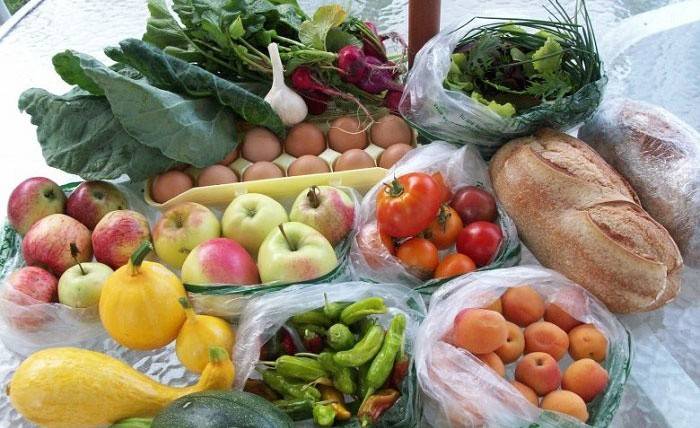 Tabla de Dieta Productos No. 9