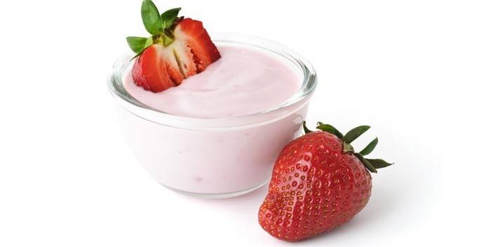Jahodový jogurt