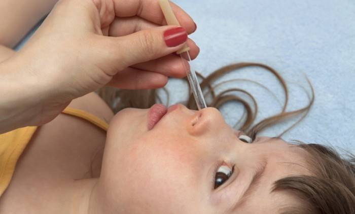 Baby kvapkajúci nos