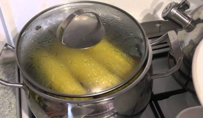 Cozinhar milho na espiga