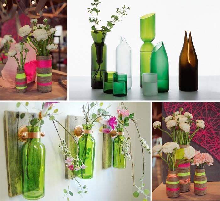 Idéias para a decoração original da garrafa