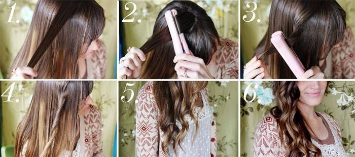 Cómo rizar el cabello con una plancha