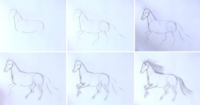 Como retratar um cavalo correndo