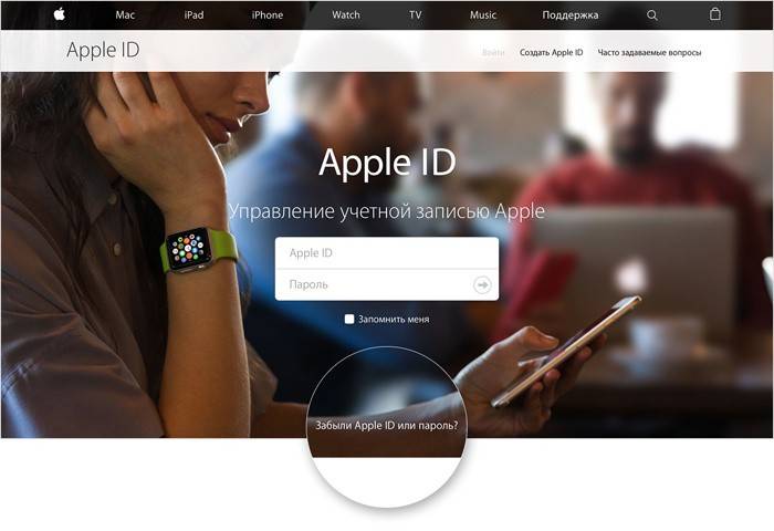 Okno logowania dla Apple ID