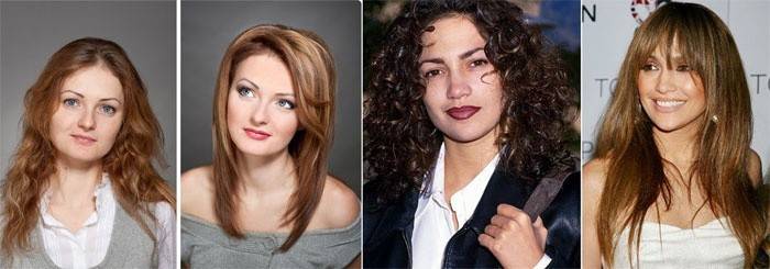 Chicas antes y después de teñir