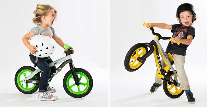 Crianças, ligado, runbikes