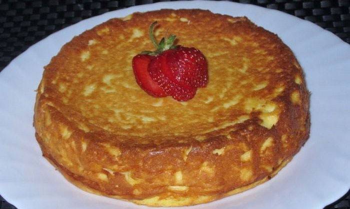 Pudim com queijo cottage e arroz