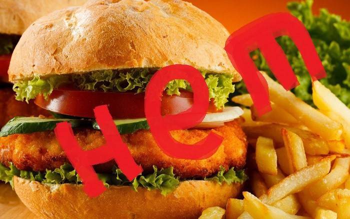 No comida rapida