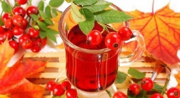Con deficiencia de vitaminas, la infusión de rosa mosqueta reemplaza al té