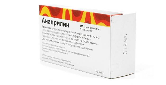 Indicaciones Anaprilina
