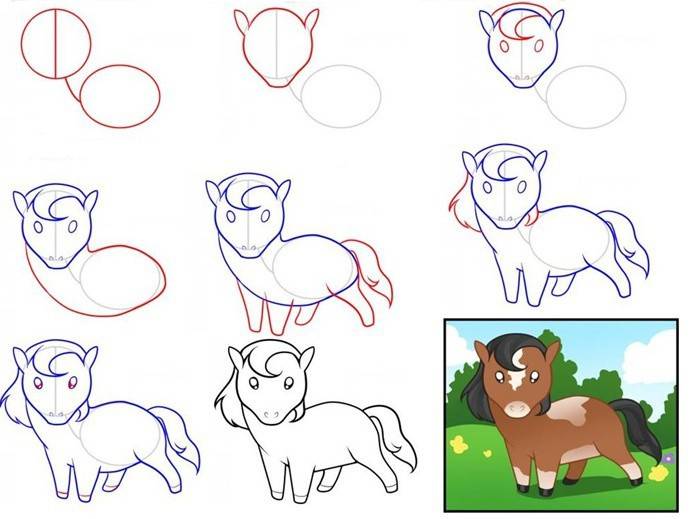 Técnica de desenho para crianças