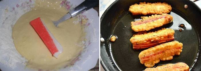 Frite em uma panela
