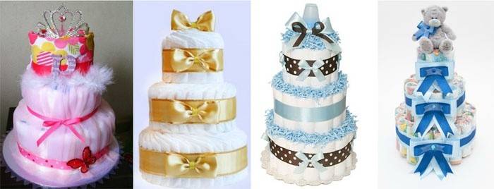 Decoración de pastel de pañales