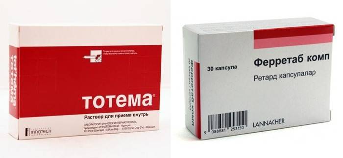 Prípravky Totem a Ferrtab