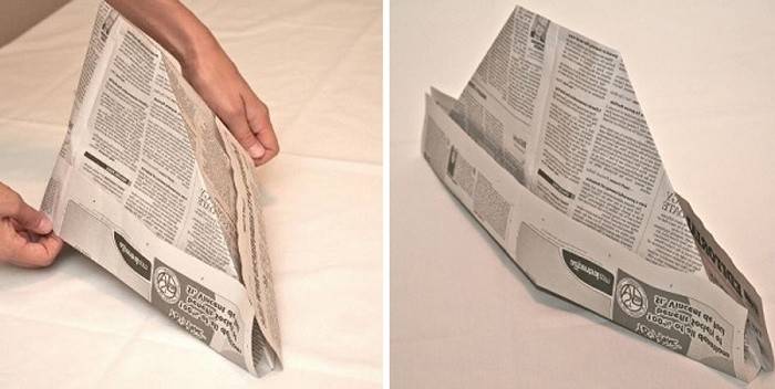Gotowa czapka z gazety
