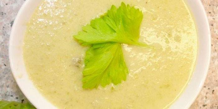 Zupa puree z selera na wysoki cholesterol
