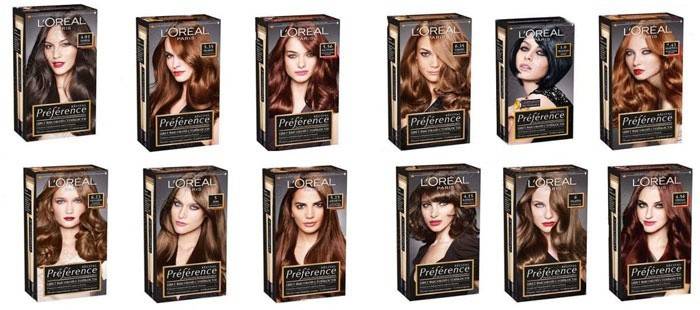 Paleta de tons escuros Loreal Preference