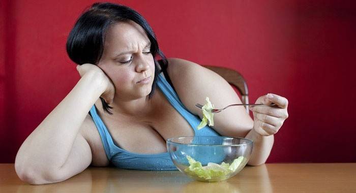 Ensalada en la dieta