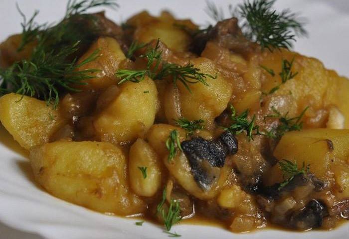 Champiñones y verduras condimentan