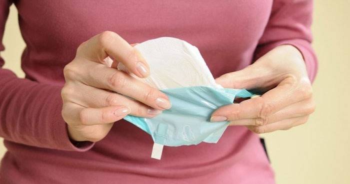 Sangrado durante la menstruación.