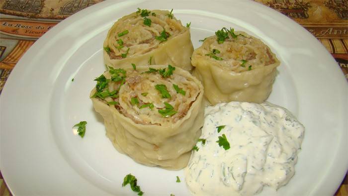 Pita con carne picada
