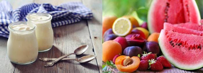 Sistema Mirimanova: productos para la cena.