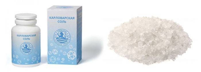 Karlovy Vary salt - un remedio natural para el estreñimiento