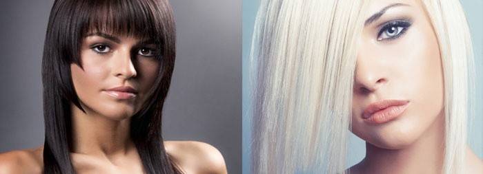 Corte de cabelo assimétrico e afiado