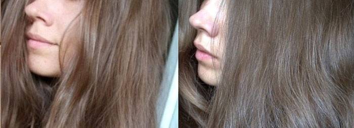 Fotos antes y después de teñir el cabello claro y oscuro