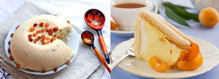 Variedades de soufflé de cuajada