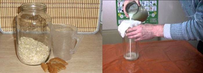 Receta antigua de Kissel de avena