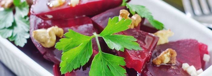 Ensalada de remolacha con hierbas