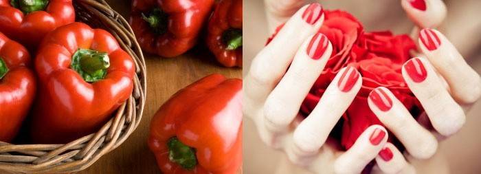 Máscara com pimenta vermelha