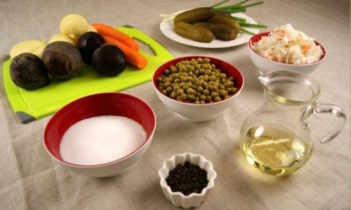 Ingrediencie pre vinaigrette