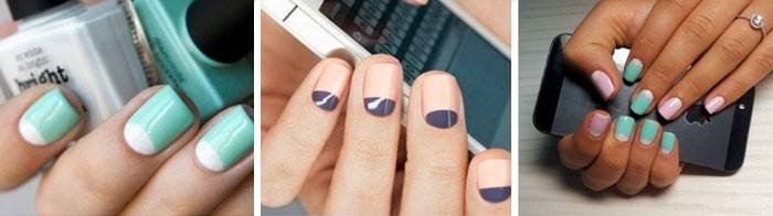 Design de unhas elegantes com furos coloridos