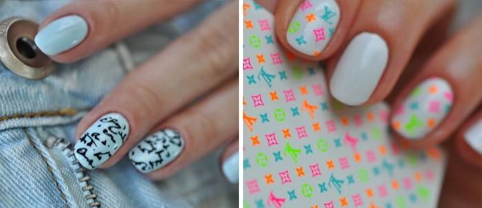 Manicura deslizante de película transparente