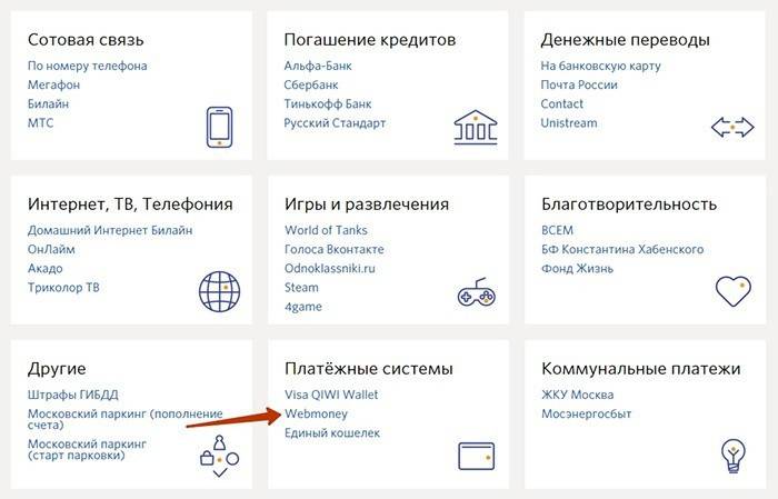 Transferir dinheiro do Qiwi para o WebMoney através do site