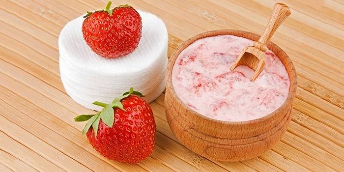 Morangos com creme