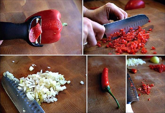 Cortar legumes