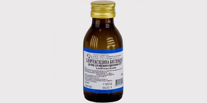 Solución de clorhexidina