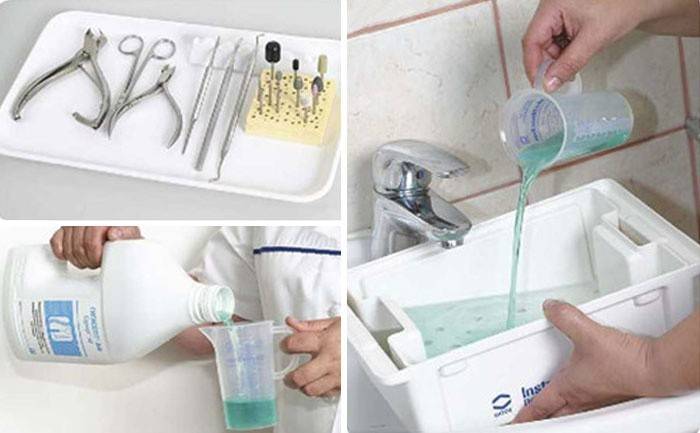 Armazenamento de instrumentos limpos e esterilizados