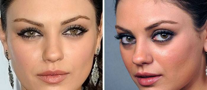 Makijaż oka Mila Kunis
