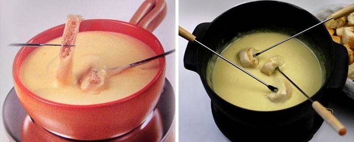 Fondue de queso suizo clásico