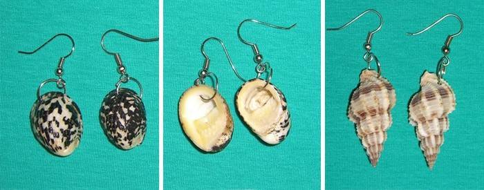 Kolczyki Shell DIY