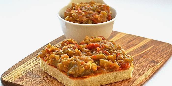 Caviar de calabaza y berenjena en una multicocina