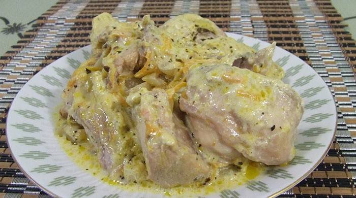 Forno Estufado Coelho em Creme de Leite