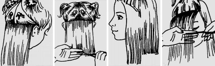 Padrão de corte de cabelo